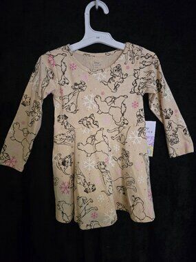Disney Classics Winter Pups Long Sleeve Dress – Size 12M – NWT